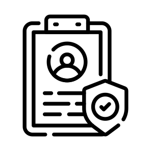 Biodata, File, Profile, Privacy, Security icon