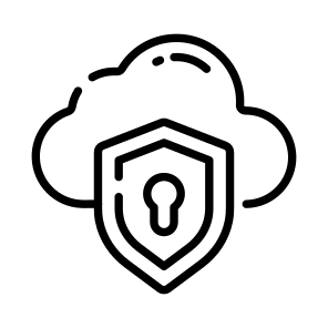 Cloud, Storage, Online, Privacy, Security icon
