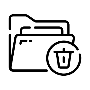 Delete, Remove, Erase, Bin, Folder icon