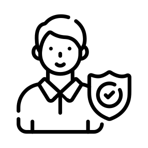 Employee, Worker, Insurance, Shield, Privacy icon