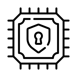 Encryption, Lock, Processor, Microprocessor, Microchip icon