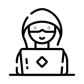 Hacker, Breaching, Cybercriminal, Cyber, Attack icon