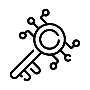 Key, Encryption, Access, Digital, Passkey icon