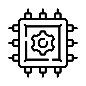 Management, Cog, Processor, Microprocessor, Microchip icon