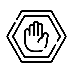 Sign, Hand, Plan, Gesture, Warning icon