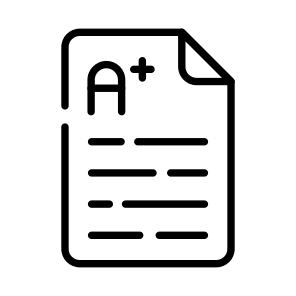 A Grade, Result, Sheet, Marks, Paper icon