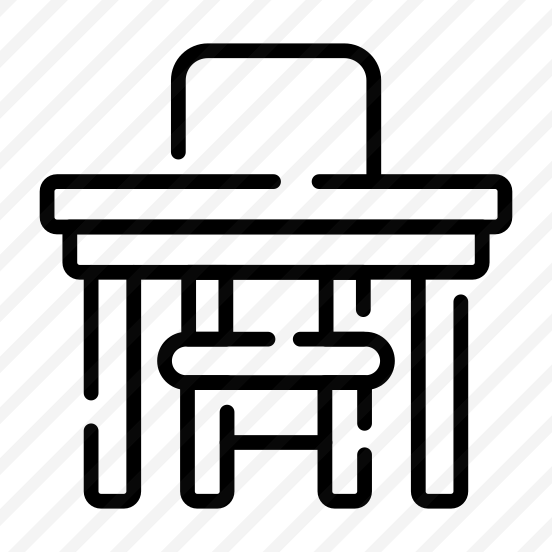 Classroom Table, Desk, Furniture, Interior, Student Table preview