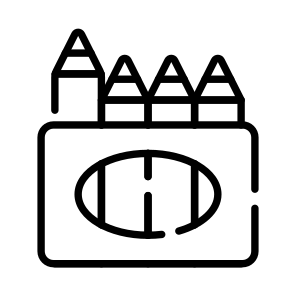 Crayons, Drawing, Sketching, Colouring, Stationery icon