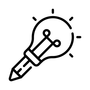 Creative Writing, Idea, Innovation, Invention, Creativity icon