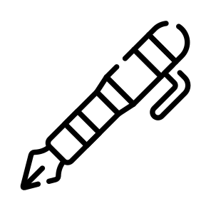 Fountain Pen, Ink Pen, Writing Tool, School Supply, Refillable Pen icon