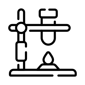 Lab Stand, Retort Stand, Test Tube, Lab Experiment, Lab Practical icon