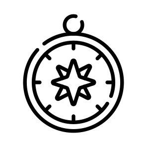 Orientation, Compass, Directional, Indicator, Navigator icon