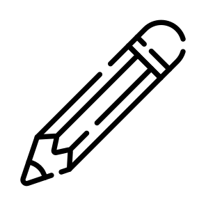 Pencil, Lead, Writing, Drawing, Sketching icon