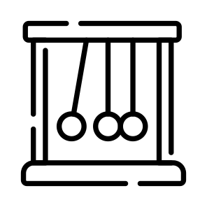 Pendulum, Momentum, Physics, Science, Practical icon