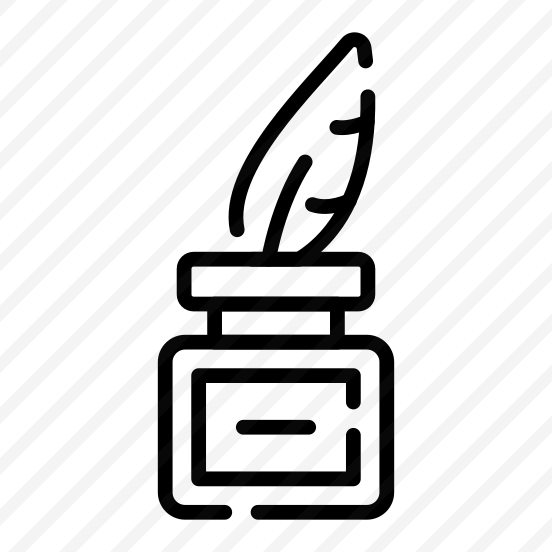 Quill Ink, Inkpot, Ink Bottle, Stationery, Feather Ink preview