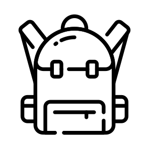 School Bag, Backpack, Knapsack, Rucksack, Shoulder Bag icon