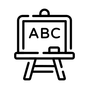 School Board, English Lecture, Writing Board, Whiteboard, Blackboard, icon