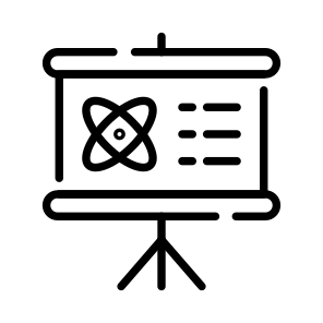 Science Lecture, Board, Presentation, Class, Course icon