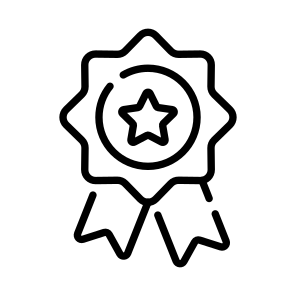 Star Badge, Medal, Award, Reward, Honour icon