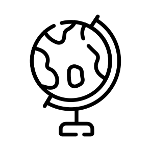 Table Globe, Geography, Planet, Decor, Ornament icon