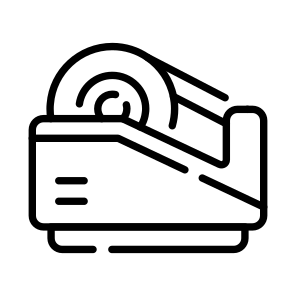 Tape Dispenser, Adhesive, Sticky, Drafting, Stationery icon