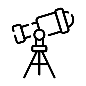 Telescope, Lens, Eyepiece, Astronomy, Research icon