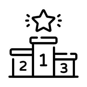 Winner Podium, Stage, Positions, Achievement, Ranking icon
