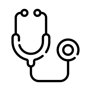 Auscultation, Stethoscope, Checkup, Instrument, Device icon