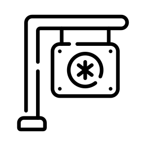 Board, Signboard, Signage, Sign, Signpost icon