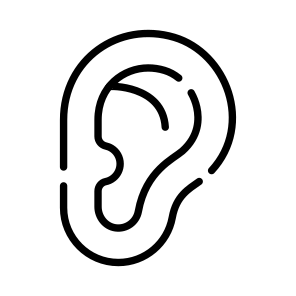 Ear, Hearing, Auricle, Auditory, Organ icon