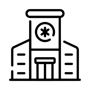 Hospital, Clinic, Healthcare, Building, Architecture icon