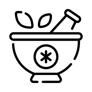 Medicine, Homeopathy, Herbal, Mortar, Pestle icon