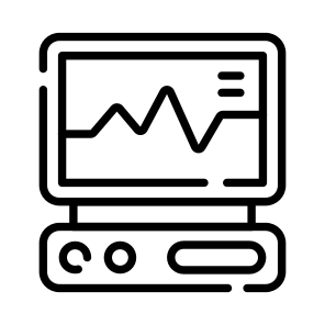 Monitor, Ekg, Electrocardiogram, Screen, Heartbeat icon