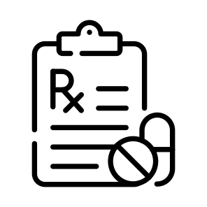 Prescription, Rx, Medicine, Report, Pharmaceuticals icon