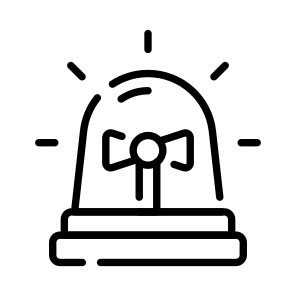 Siren, Hooter, Emergency, Light, Rescue icon