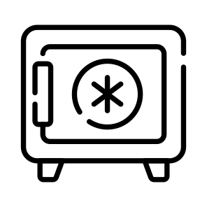 Vault, Safe, Locker, Insurance, Deposit icon