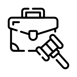 Bag, Briefcase, Handbag, Gavel, Law icon