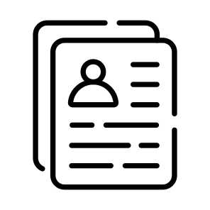 Biodata, Info, Details, Sheet, Law icon