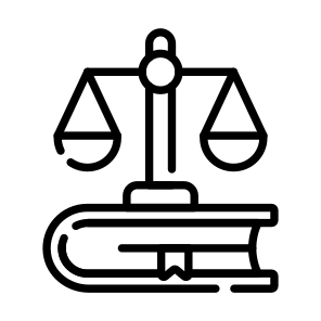 Book, Study, Scale, Fairness, Law icon