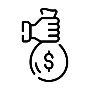 Bribery, Money, Cash, Crime, Corruption icon