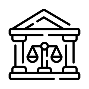 Courtroom, Courthouse, Scale, Fairness, Law icon