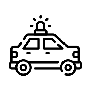 Police, Cop, Car, Vehicle, Transport icon