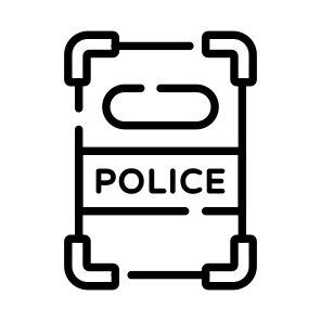 Police, Riot, Shield, Protection, Security icon