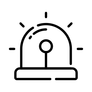 Siren, Hooter, Alarm, Alert, Light icon
