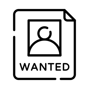Wanted, Person, Poster, Picture, Photo icon