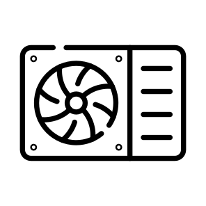 Ac, Unit, Outer, Cooling, System icon