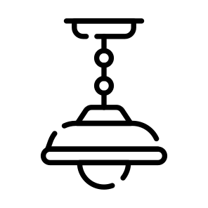Ceiling, Roof, Light, Lamp, Bulb icon