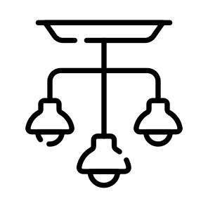 Ceiling, Roof, Lights, Lamps, Bulbs icon