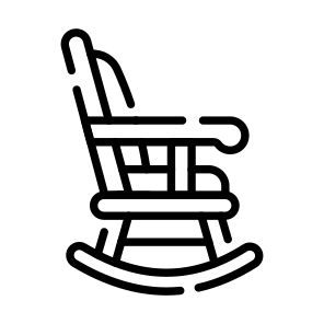 Chair, Seat, Sitting, Swing, Rocking icon