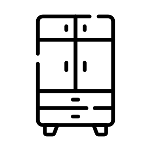 Closet, Cabinet, Cupboard, Organizer, Almirah,,,,,,,,, icon